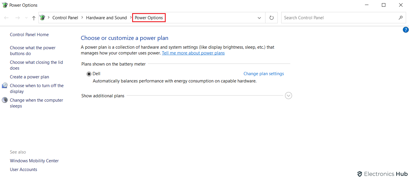 options d'énergie
