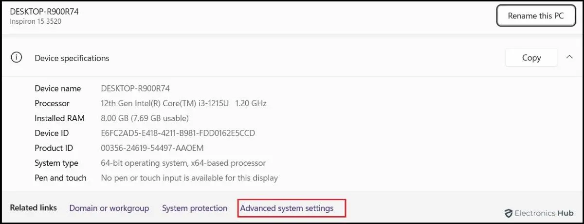 paramètres avancés - contrôler la vitesse du CPU