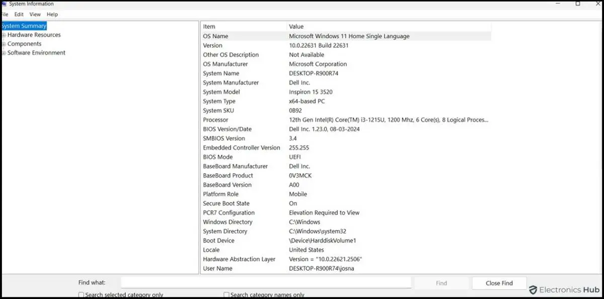 informations système - vérifier la capacité maximale de ram
