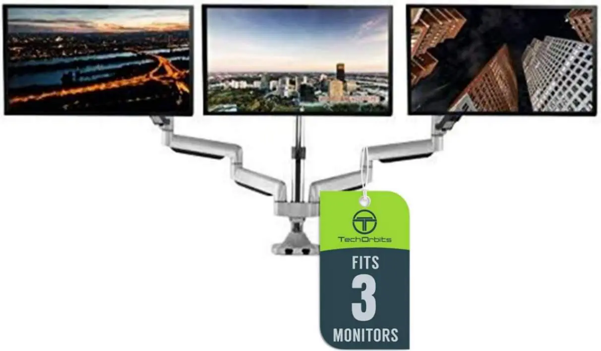TechOrbits Support Triple pour Moniteurs