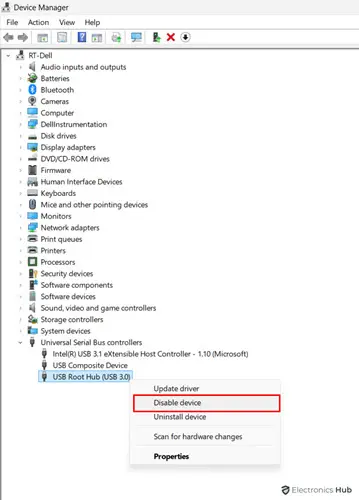 système-Interrupt-100%-CPU-USB-Root-Hub