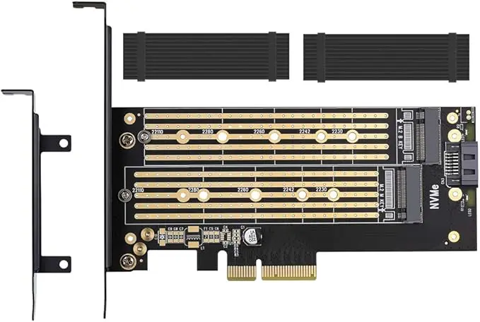 Adaptateur M.2 PCIe double MHQJRH