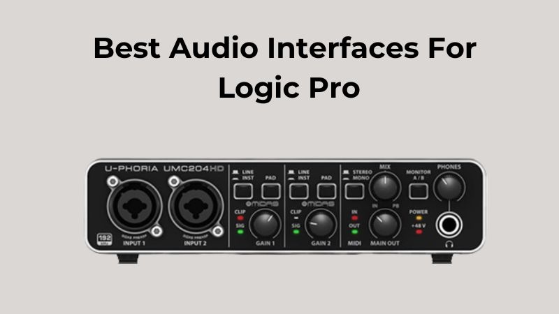 Meilleures interfaces audio pour Logic Pro