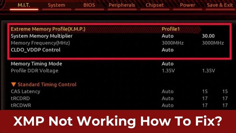 Comment résoudre le problème du XMP qui ne fonctionne pas ? Comment résoudre le problème du XMP qui ne fonctionne pas ?