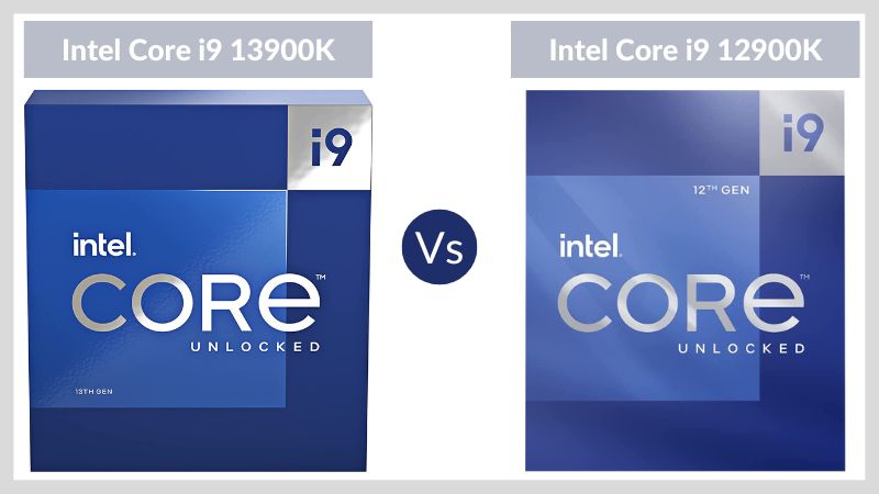 Intel Core i9 13900K contre Intel Core i9 12900K