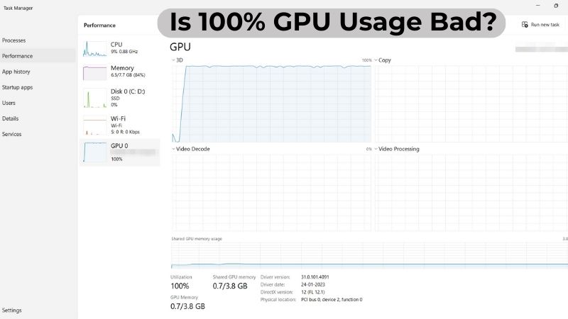 L’utilisation à 100 % du GPU est-elle problématique ?