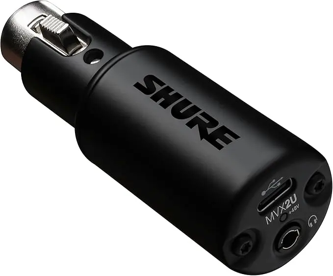 Shure MVX2U XLR-To-USB Interface Audio Numérique