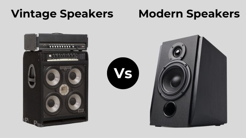 Différence entre les enceintes vintage et les enceintes modernes