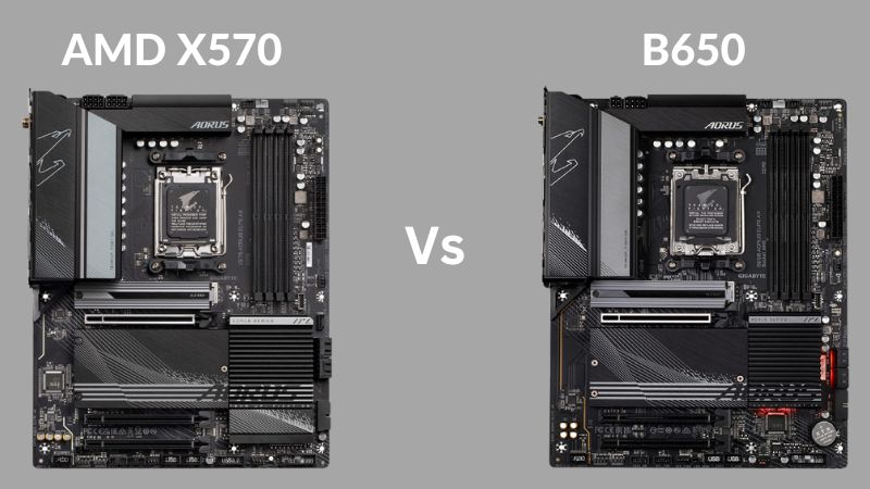 Cartes mères X670 contre B650