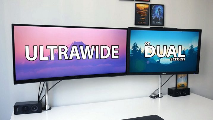 Moniteurs doubles contre ultrawide – Découvrez la différence !