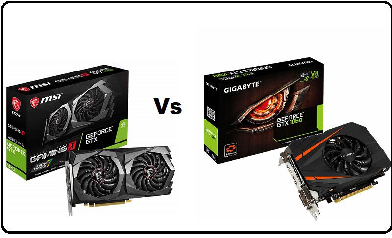 Nvidia GTX 1650 contre GTX 1060