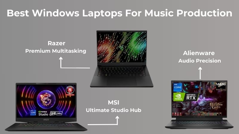 Meilleurs ordinateurs portables Windows pour la production musicale Meilleurs ordinateurs portables Windows pour la production musicale