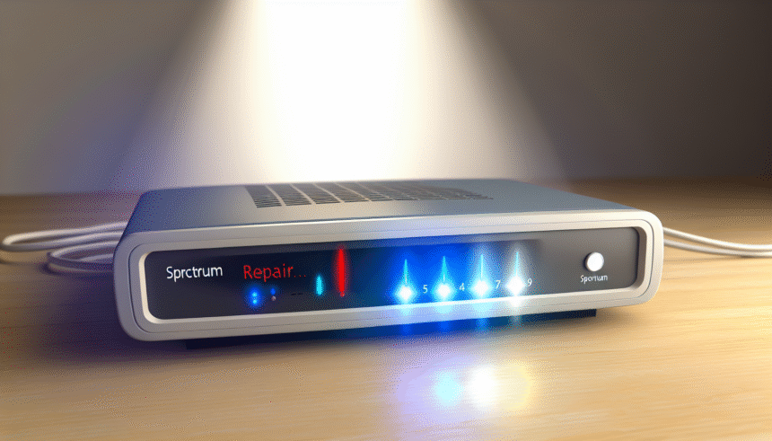 Comment réparer un modem Spectrum qui clignote bleu et blanc ?