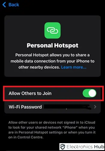 Activer le point d'accès personnel sur iPhone